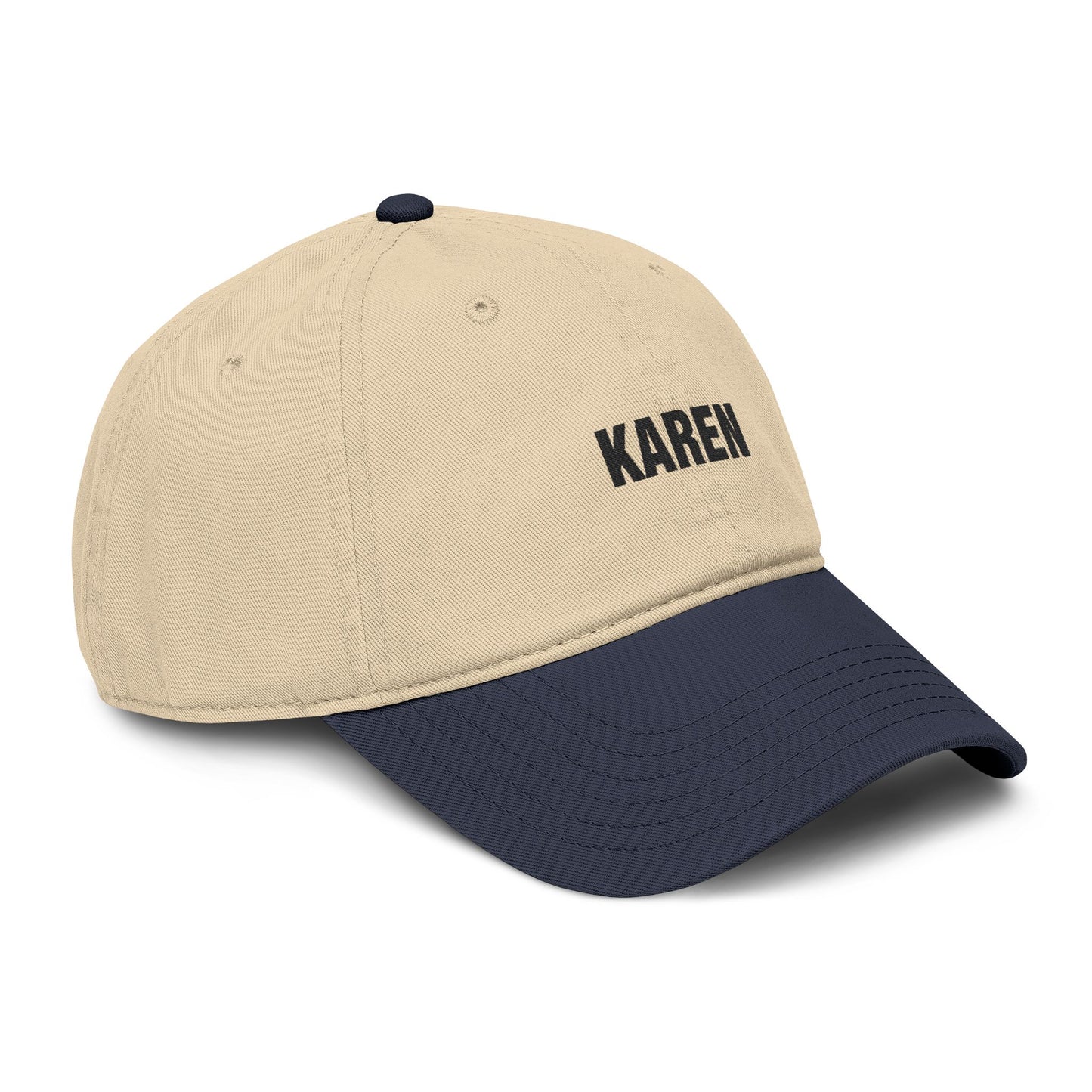 Karen Embroidered Washed Baseball Cap
