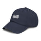 Hustle Washed Baseball Cap — Vintage Script Embroidered Hat