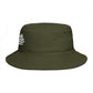 Hustle Embroidered Bucket Hat — Retro Script Streetwear Cap