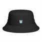 Coffee Cup Bucket Hat — Embroidered Mini Latte Graphic Hats Printify One size Black