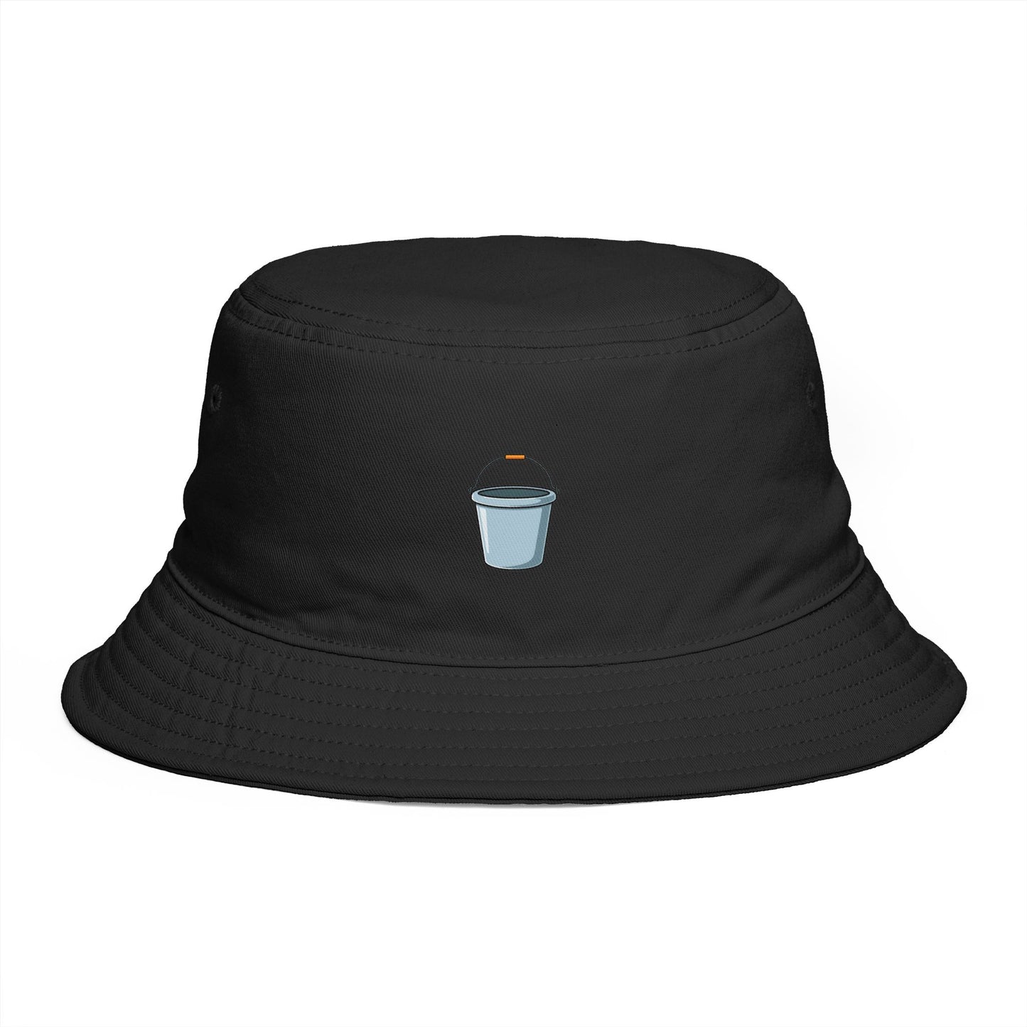 Coffee Cup Bucket Hat — Embroidered Mini Latte Graphic Hats Printify One size Black
