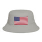 American Flag Bucket Hat — Patriotic USA Embroidered Sun Hat