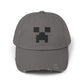 Pixel Monster Face Cap | Distressed Baseball Hat Hats Printify Nickel One size
