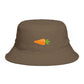 Carrot Emoji Bucket Hat — Cute Vegetable Graphic Summer Hat Hats Printify