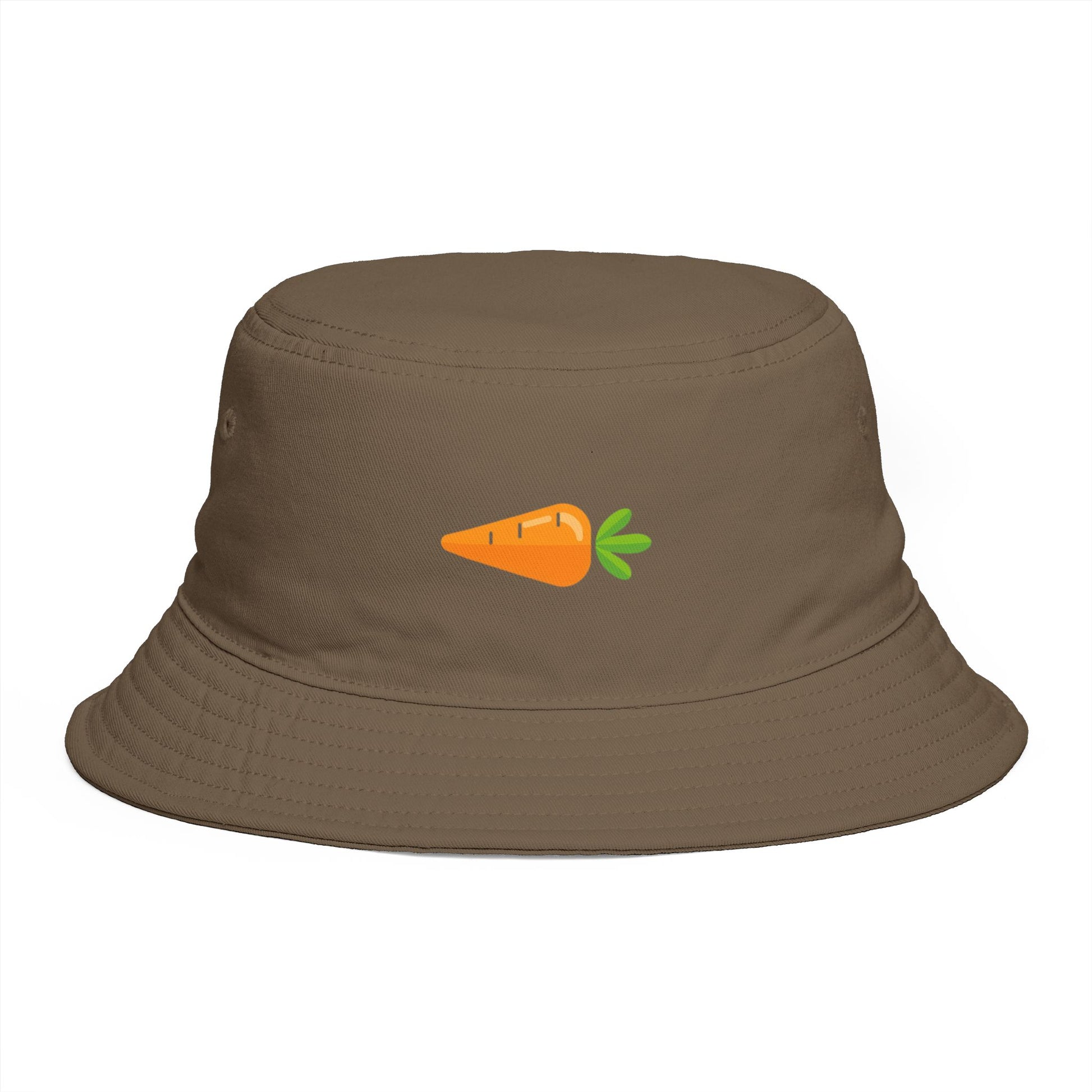 Carrot Emoji Bucket Hat — Cute Vegetable Graphic Summer Hat Hats Printify
