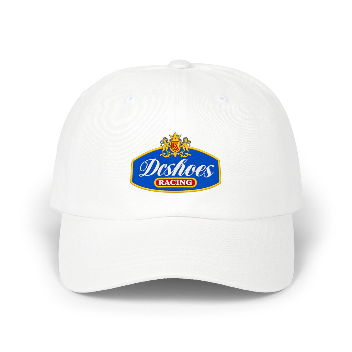 DesChos Racing Classic Dad Cap Hats Printify One size White