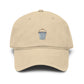Shaved Ice Embroidered Washed Baseball Cap Hats Printify One size Khaki