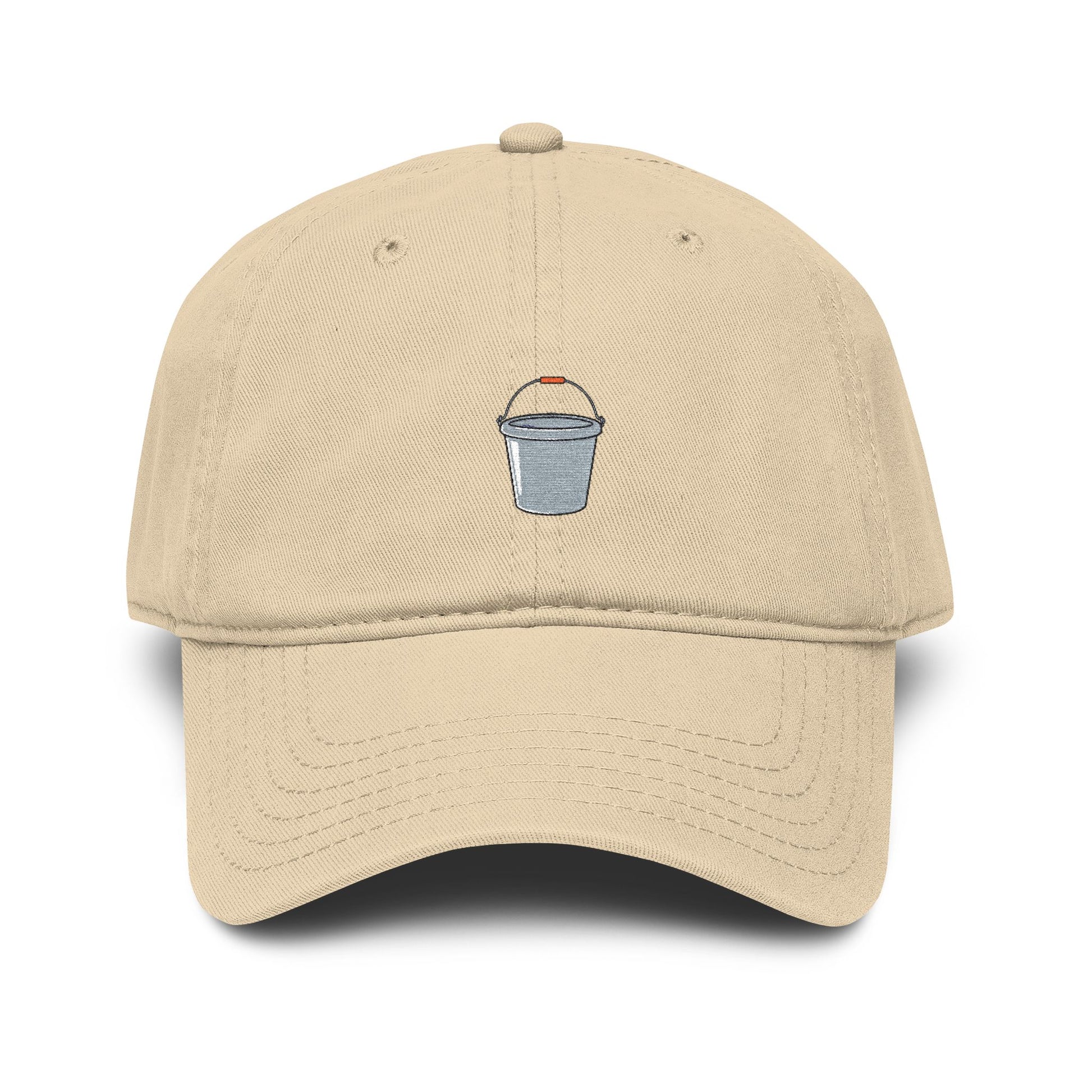 Shaved Ice Embroidered Washed Baseball Cap Hats Printify One size Khaki