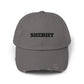 Sheriff Distressed Dad Hat — Vintage Western Sheriff Cap Hats Printify Nickel One size