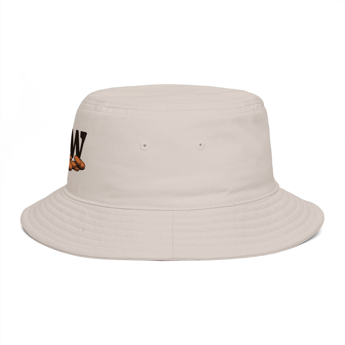 Bucket Hat — 'Jew' Logo with Bagels Embroidery | Retro Jewish Food Pride Cap Hats Printify