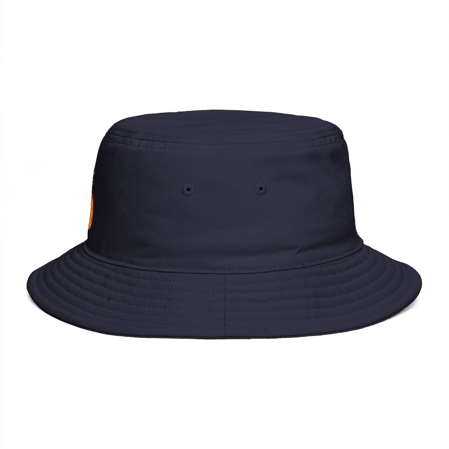 Pineapple Embroidered Bucket Hat — Tropical Summer Sun Hat