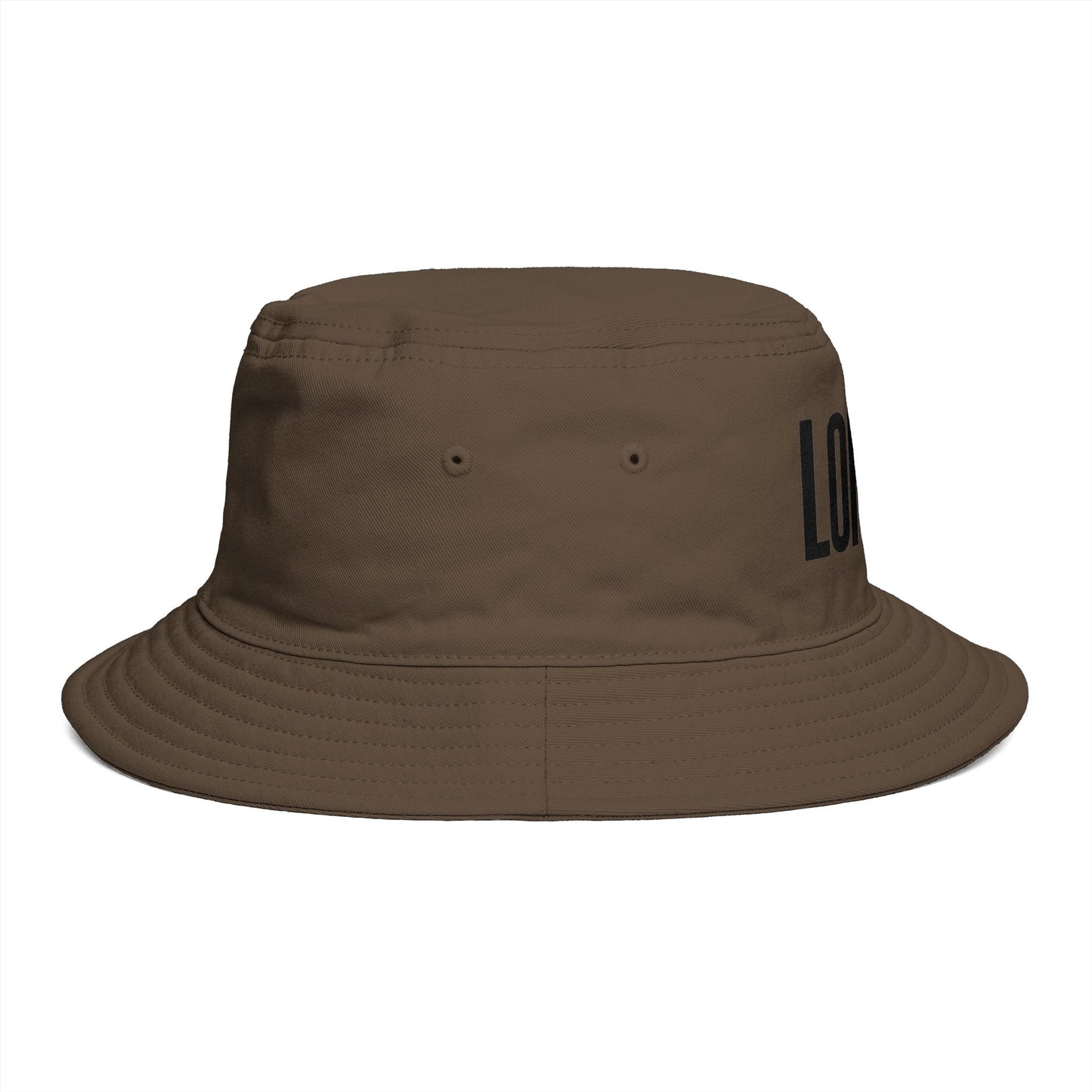 London Embroidered Bucket Hat — Minimal City Travel Sun Hat