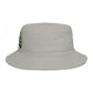 Bucket Hat — Retro Green Car Embroidered Bucket Hat
