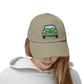 Distressed Cap — Retro Green Car Graphic Hat Hats Printify