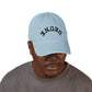 Drunk Embroidered Denim Hat – Distressed Black Baseball Cap