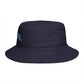 Coastal Bucket Hat — Brown Beach Sun Hat with 'COASTAL' Retro Text