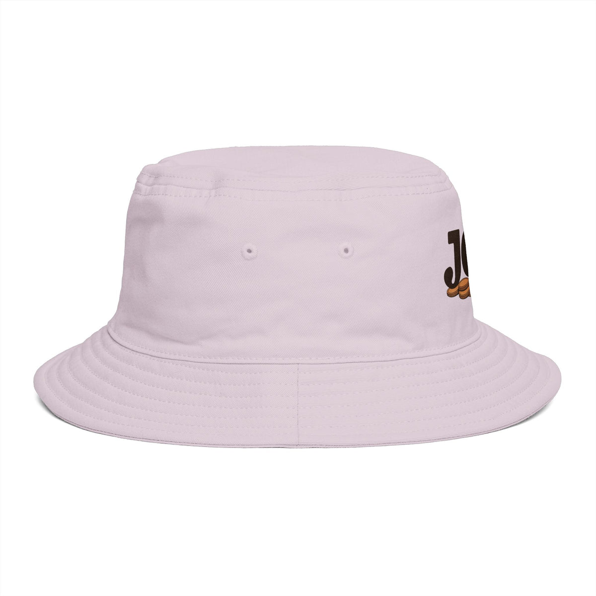 Bucket Hat — 'Jew' Logo with Bagels Embroidery | Retro Jewish Food Pride Cap