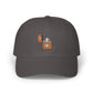 Dad Cap - Floral Lighter Patch Embroidered Baseball Hat Hats Printify Dark Grey One size