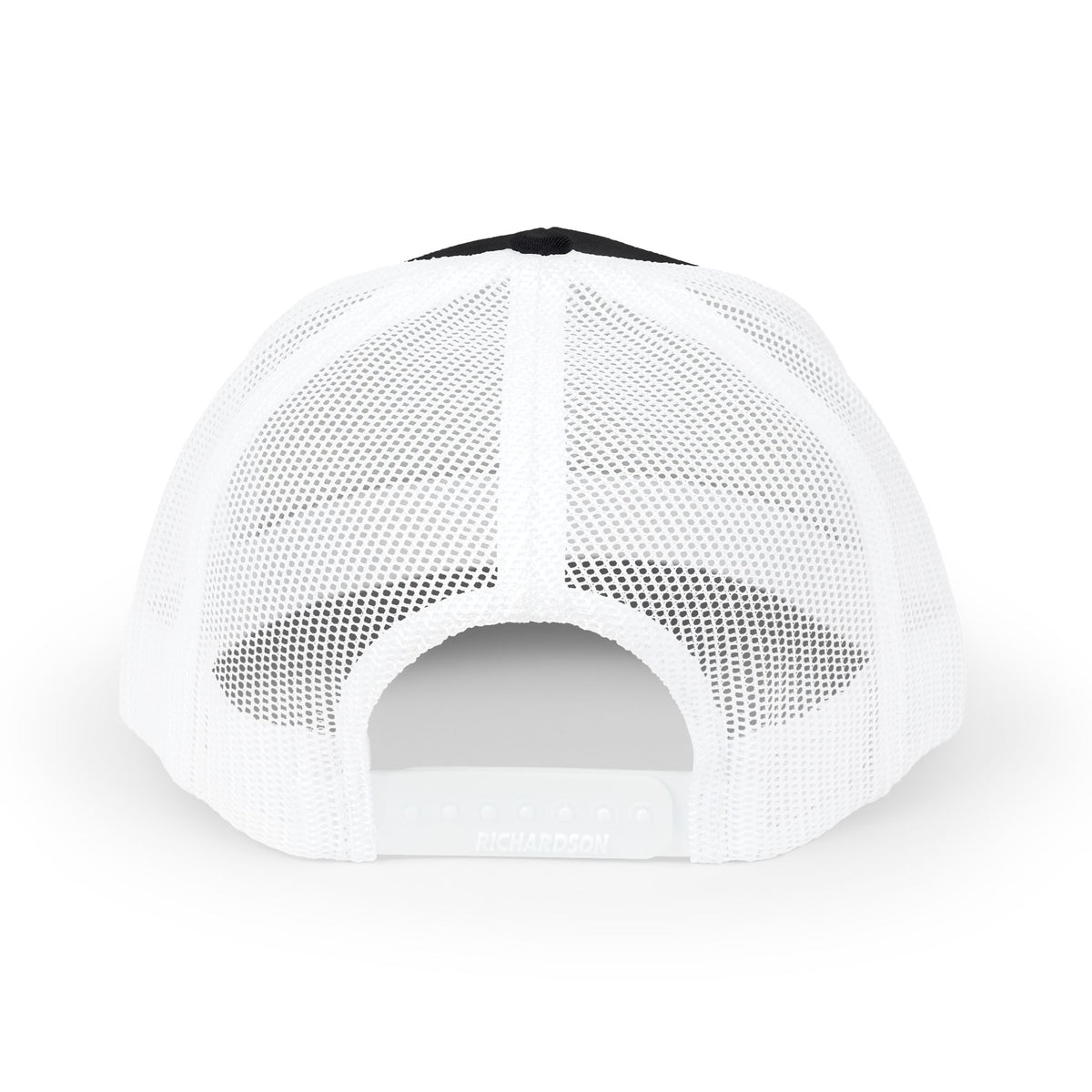 Embroidered LA Logo Snapback Trucker Cap Hats Printify One size Black/White