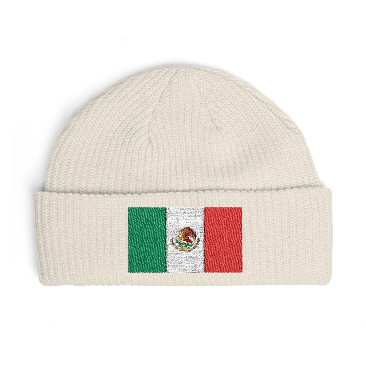 Cuff Beanie Hats Printify One size Ecru
