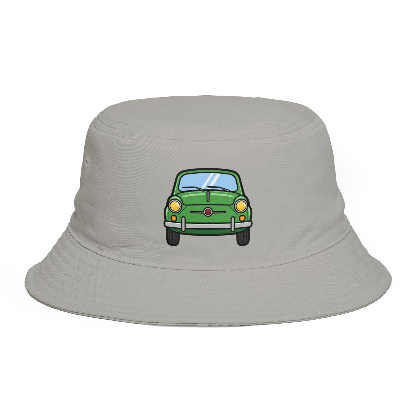 Bucket Hat — Retro Green Car Embroidered Bucket Hat Hats Printify One size Storm