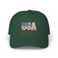 USA Flag Embroidered Dad Cap — Patriotic Classic Baseball Hat for Fourth of July Hats Printify Spruce One size
