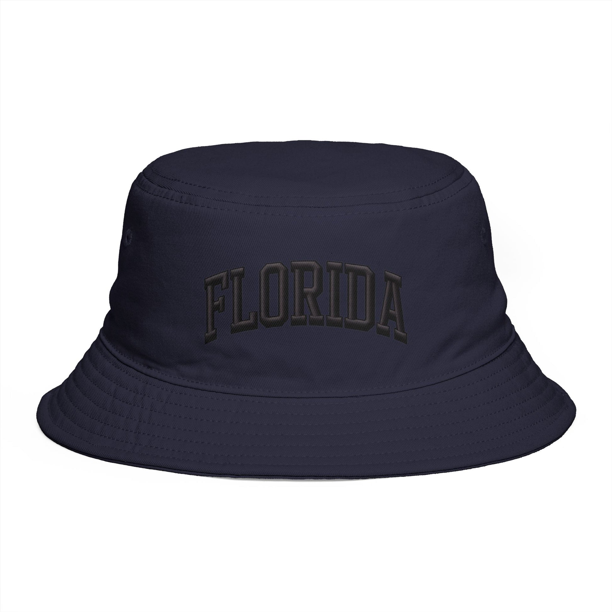 Florida Embroidered Bucket Hat — Retro Collegiate Sun Hat Hats Printify One size Navy