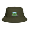 Bucket Hat — Retro Green Car Embroidered Bucket Hat Hats Printify One size Army