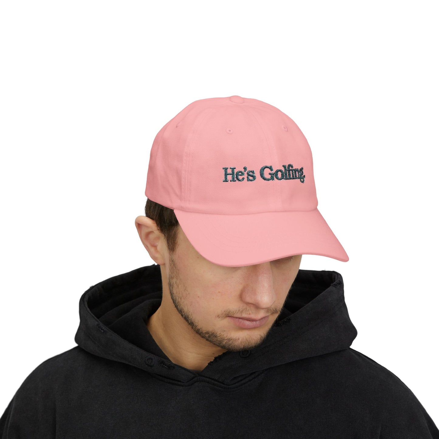 He's Golfing Dad Cap – Embroidered Golf Hat for Golf-Loving Dads