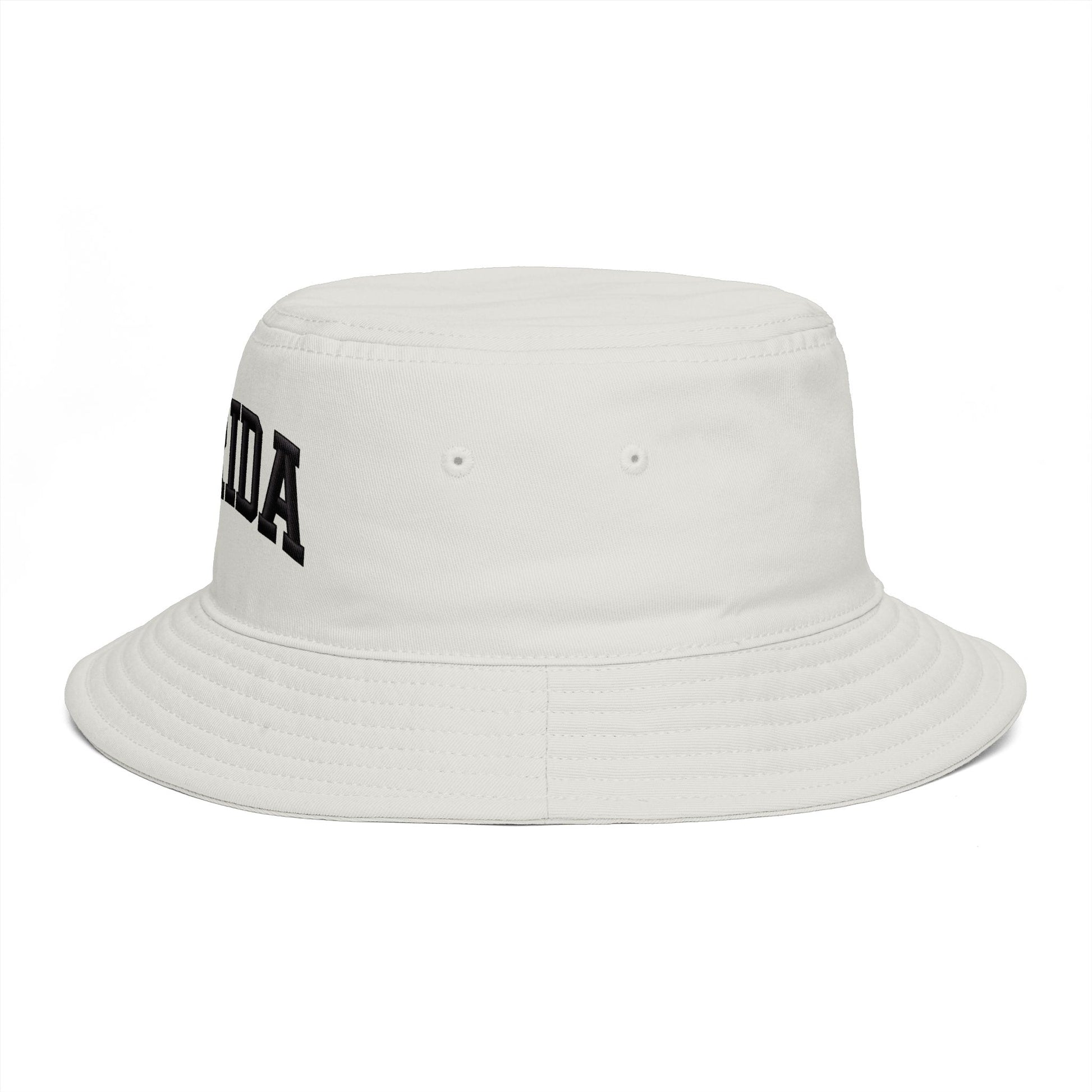 Florida Embroidered Bucket Hat — Retro Collegiate Sun Hat Hats Printify