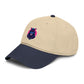 Embroidered Neon Samurai Baseball Cap — Washed Cotton Hat