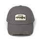 Fishing Hat – 'Gädda' Pike Patch Distressed Cap Hats Printify Nickel One size