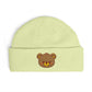 Embroidered Teddy Cuff Beanie — Cute Sequin Bear Knit Hat Hats Printify