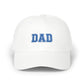 DAD Embroidered Classic Dad Cap – Vintage Varsity Baseball Hat for Fathers Hats Printify White One size