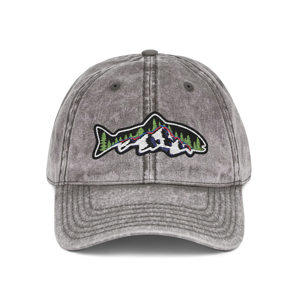 Vintage Cap (Embroidery) Hats Printify One size Charcoal Grey