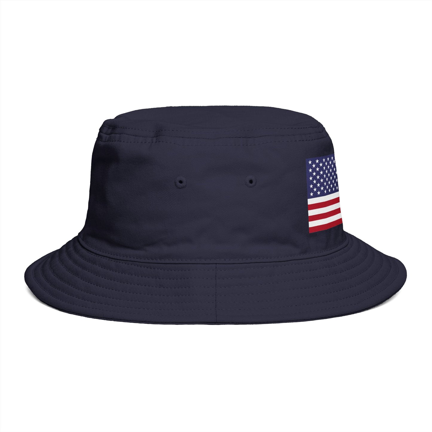 American Flag Bucket Hat — Patriotic USA Embroidered Sun Hat