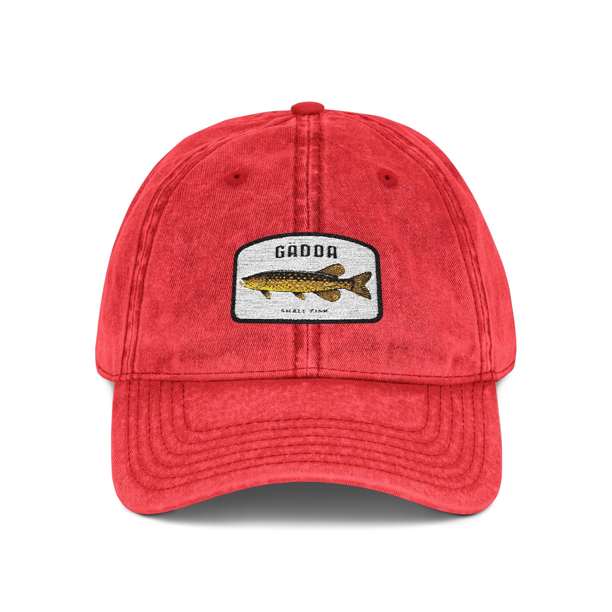 Vintage Fish Embroidered Cap Hats Printify
