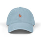 Black Denim Hat with Orange Pushpin Embroidery — Casual Baseball Cap Hats Printify One size Light Blue