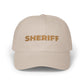 Sheriff Floral Dad Cap — Embroidered Sheriff Hat Hats Printify Stone One size