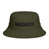 Shriff Bucket Hat — Retro Western Brown Cotton Sun Hat Hats Printify One size Army
