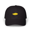 Embroidered Yellow Leaf Dad Cap — Minimal Nature Baseball Hat Hats Printify Black One size