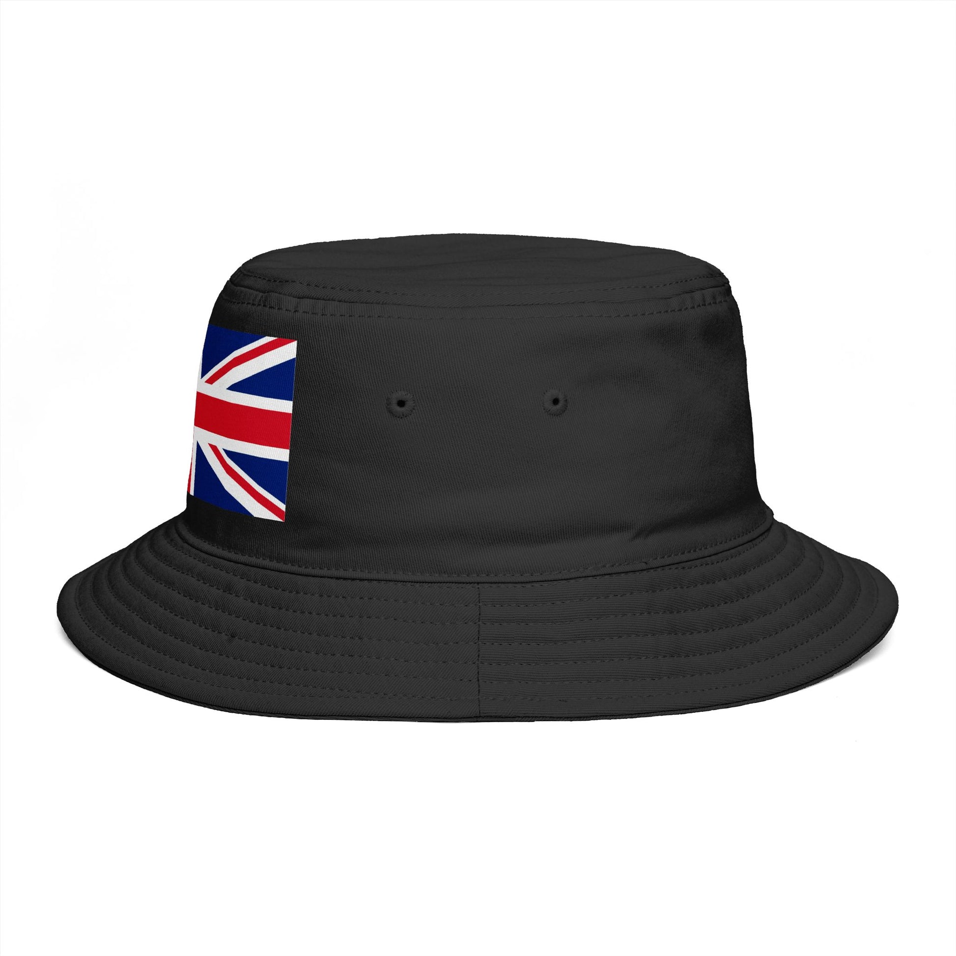 Union Jack Bucket Hat — British Flag Cotton Sun Hat Hats Printify