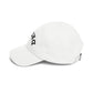 Dad Cap – 'DRUNK' Arch Embroidered White Baseball Hat