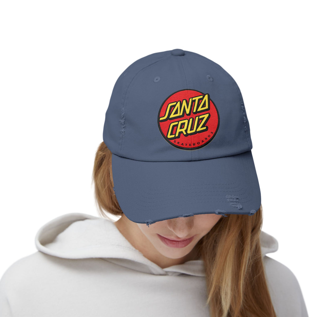 Santa Cruz Logo Distressed Cap – Vintage Skate Dad Hat