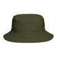 Bucket Hat — 'Jew' Logo with Bagels Embroidery | Retro Jewish Food Pride Cap
